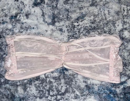 Free People Intimately Lace Bandeau Bra Pink - $10 - From Peyton