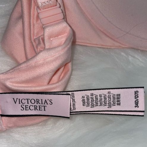 Victoria's Secret Body By Victoria Perfect Shape Pink Bra Size 34D