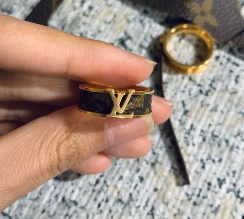 Louis Vuitton Authenticated Gold Plated Ring