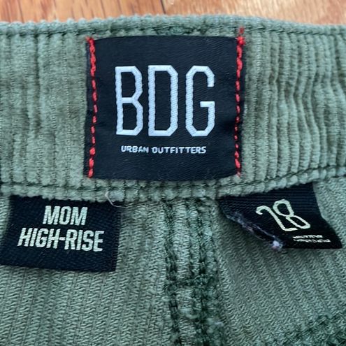 BDG High Rise Mom Corduroy Pants Green Size 28 - $31 - From Kimberly