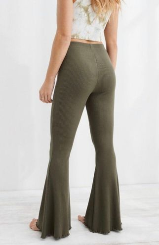 Loungewear Fave: Aerie Kick-It Ribbed High Waisted Super Flare