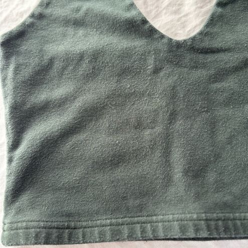 Brandy Melville Forest Green Halter Crop Top Size 2 - $13 - From Remi