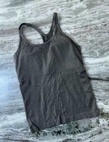 Lululemon Ebb To Street Tank Top Size 10 Silver - $30 (57% Off