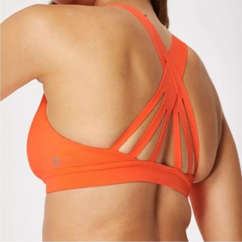 Sweaty Betty Orange Circuit Zip Up Sports Bra Size M - $26 - From Amber