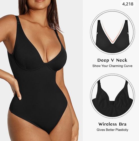 Feelingirl Shapewear Bodysuit Tummy Control Slim Body Sha Black Size M -  $21 New With Tags - From jello