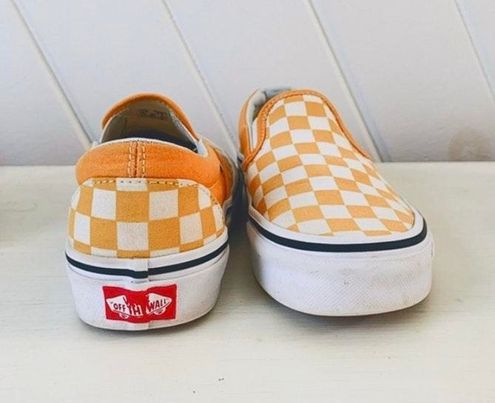 Vans Yellow Checkered Slip On Size 5.5 - $30 (40% Off Retail) - From Alexis