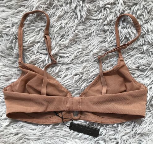 SKIMS Mesh One Wire Plunge Bra in Sienna 32A Size 32 A - $65 New With Tags  - From Matilda