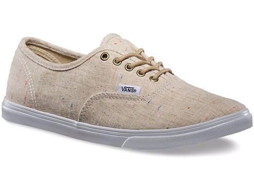 vans speckle linen authentic lo pro