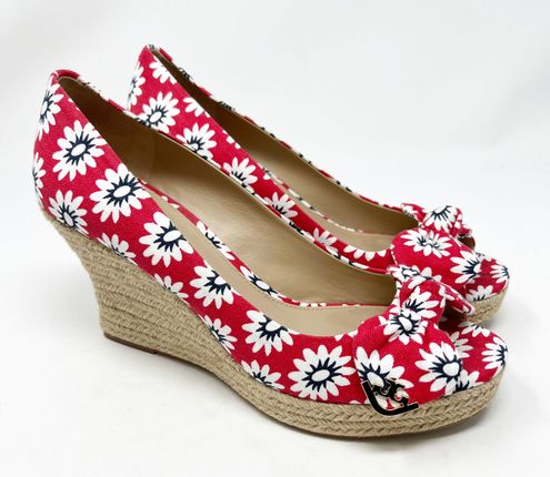Tory Burch Dory 85MM Wedge Espadrilles New Red Size 10 - $200 (27% Off  Retail) New With Tags - From Kristen