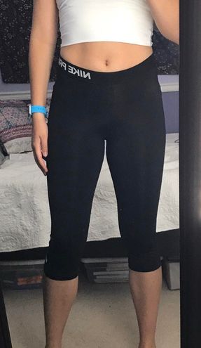 Nike Pro Black Dri-Fit Capri Leggings Size M - $25 (44% Off Retail) - From  Keelin