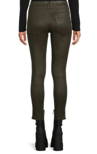 Gianni Bini Tori Skinny Leg Mid Rise Coated Denim Jeans