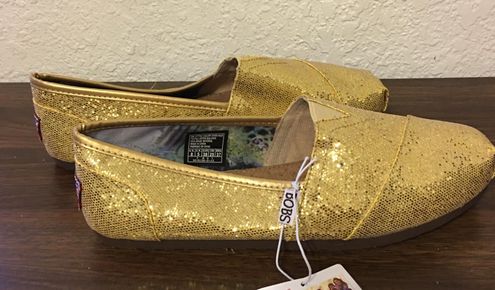 bobs gold glitter shoes