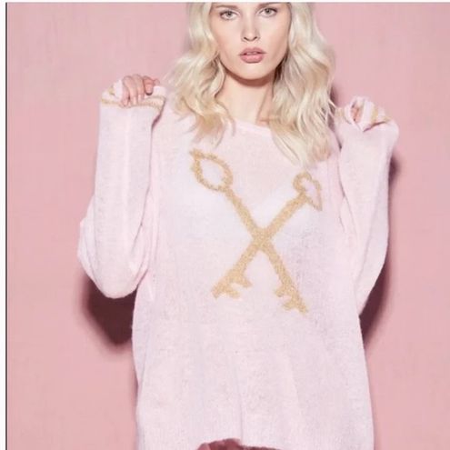 Shop Louis Vuitton Women's Pink Sweaters