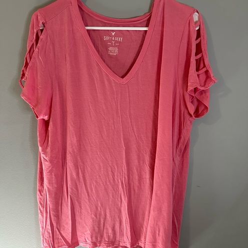 American Eagle Outfitters Pink Shirts