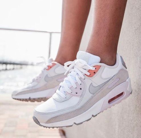 Nike 7Y NWT Air Max 90 Platinum Tint White Size 7 - $134 - From Happy