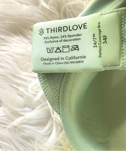 Thirdlove 24/7 Perfect Coverage Underwire lightly padded bra Mint Green 34F  new Size undefined - $34 New With Tags - From Jenny