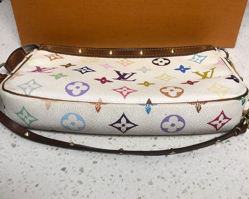 Louis Vuitton MultiColor Pochette White - $1140 - From Kaitlynn