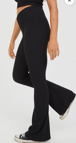 Aerie Offline by Real Me Waffle High Waisted Ruched Flare Legging