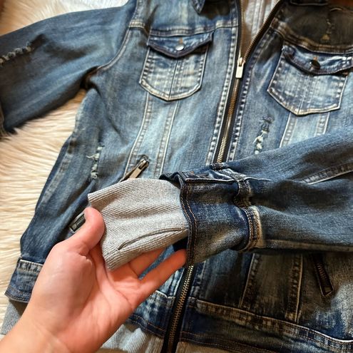 Magnolia Boutique Hooded Denim Jacket