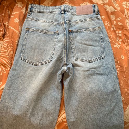 H M agolde dupe loose straight high jean Blue Size 4 35 41