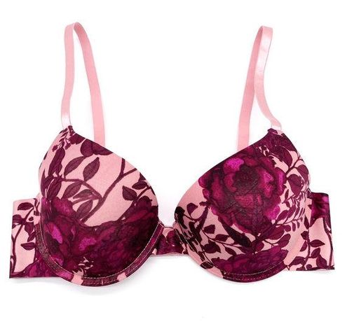 Prima Valentina Intimates Womens 36C Floral Push Up Bra Pink Magenta  WS89073 Size undefined - $19 - From Jeannie