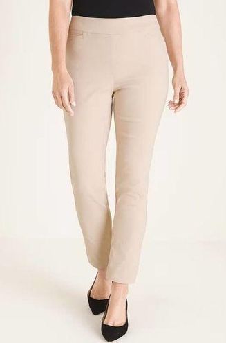 Chico's So Slimming Pull-on Ankle Slim Pants in Khaki Size 2R (US 12R) -  $39 - From Madison