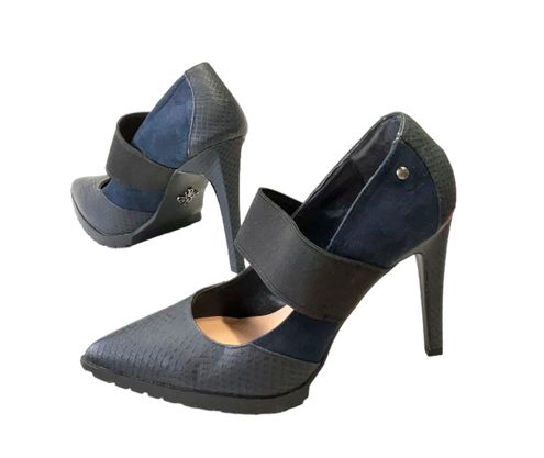 Simply Vera Vera Wang Navy & Black High Heel Shoes Women 7 Multiple - $35 -  From Myrna