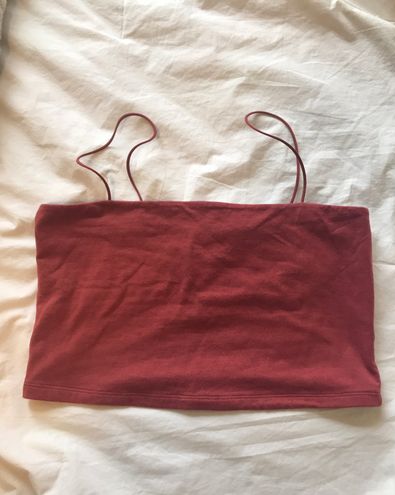 Aeropostale Aéropostale Seriously Soft Cropped Bungee Cami Red