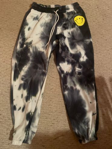 Pellucid Smiley Face Split Sweat Pants