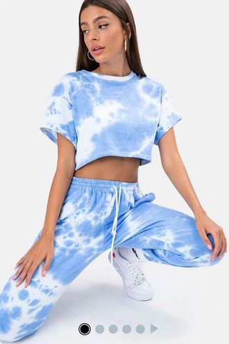 Adika Tie Dye Jersey Sweatpants Blue Size L 24 44 Off Retail