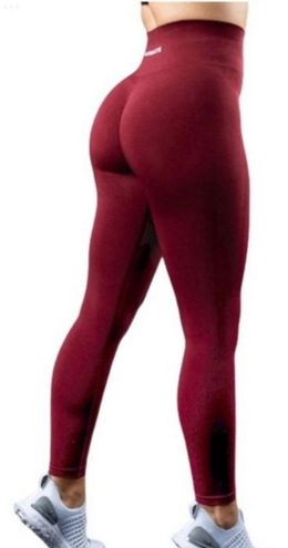 Alphalete Amplify Leggings Small Bordeaux Red - $89 - From Nhat