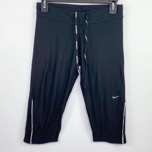 Nike Dri-Fit Black Filament Running Capris Tights Women's Size Small S -  $20 - From Taylor
