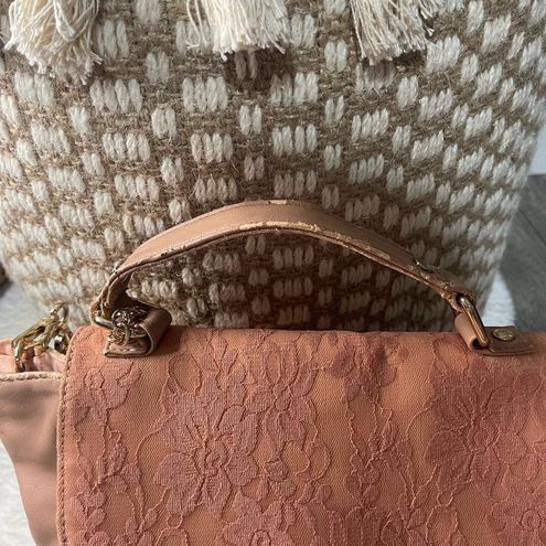 Deux Lux Lace Purse Handbag Crossbody Strap with Dust Bag - $9