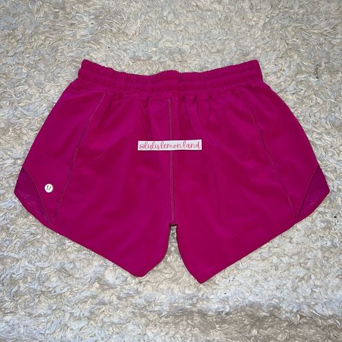 Lululemon Ripened Raspberry Hotty Hot Shorts 4” Size 6 - $48