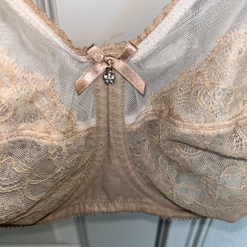 Wacoal Unlined Underwire Lace Bra 855186 Tan Size 44 F / DDD - $29 - From  Shannon