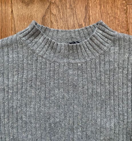 Brandy Melville mock neck cropped grey sweater Gray - $32 (20% Off Retail)  - From roya