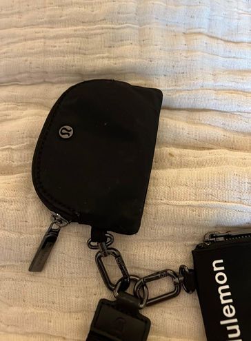 NWT Lululemon Athletica Dual Pouch Wristlet in Black