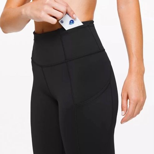 Lululemon Fast And Free High-rise Reflective Crop 19 *nulux