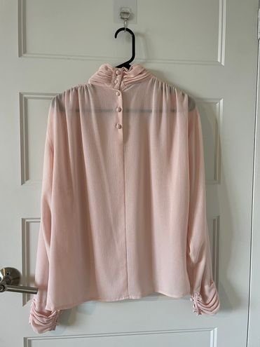 Regina Porter Baby Pink Sheer Work Blouse Size 6 - $24 (74% Off Retail) -  From Ashley