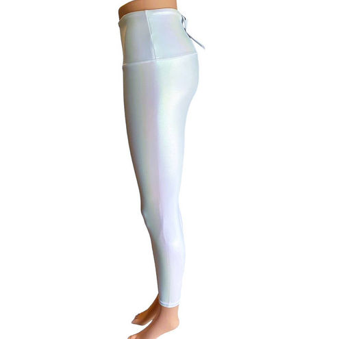 ZYIA Active Unicorn White Luxe Iridescent Leggings size 4 Like New