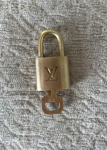 Louis Vuitton, Bags, 323 Authentic Louis Vuitton Vintage Padlock Lock Key  Set Brass With One Key