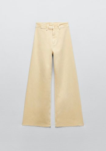 ZARA High Waisted Sailor Jeans Yellow Size 2 - $79 (20% Off Retail) New  With Tags - From Fashion