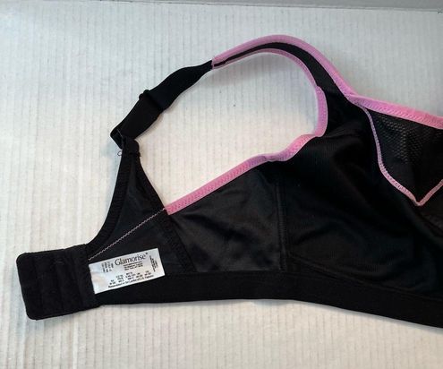 Glamorise Sports Bra No-Bounce Camisole Sports Bra in Black & Pink Sz 40DD  GUC - $25 - From Liz