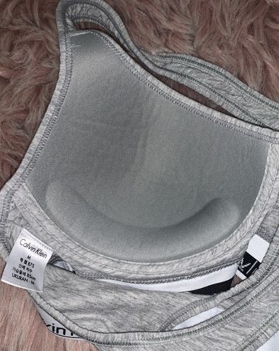 Calvin Klein Cross Back Push Up Bra Gray Size M - $18 (43% Off Retail) -  From reese