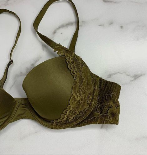 Rihanna Savage x Fenty Lace Olive Green Demi Cup Bra 36A Size undefined -  $35 - From Fried