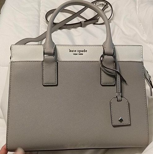 Kate Spade Cameron Medium Leather Satchel in White