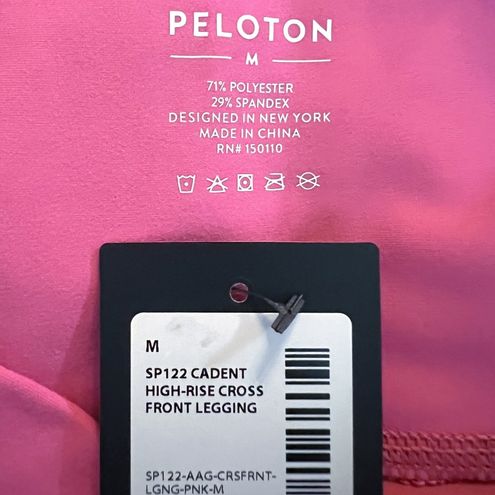 Peloton Women's NWT Pink Cadent High-Rise Cross Front Leggings Size M  Athletic Size M - $44 New With Tags - From The Thrifty