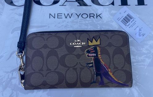 Coach x Jean Michel Basquiat Zip Card Case in Signature Canvas