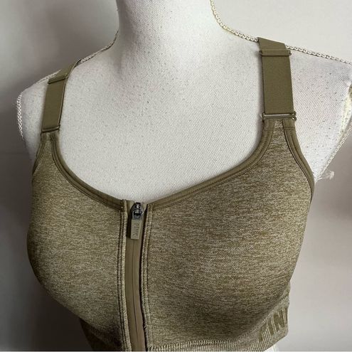 Pink Active • SEAMLESS AIR HIGH-IMPACT SPORTS BRA in Dusted Olive Marl  Green Size L - $24 - From shelby