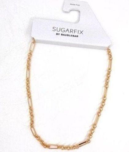 SUGARFIX by BaubleBar Link Chain Statement Necklace - Gold